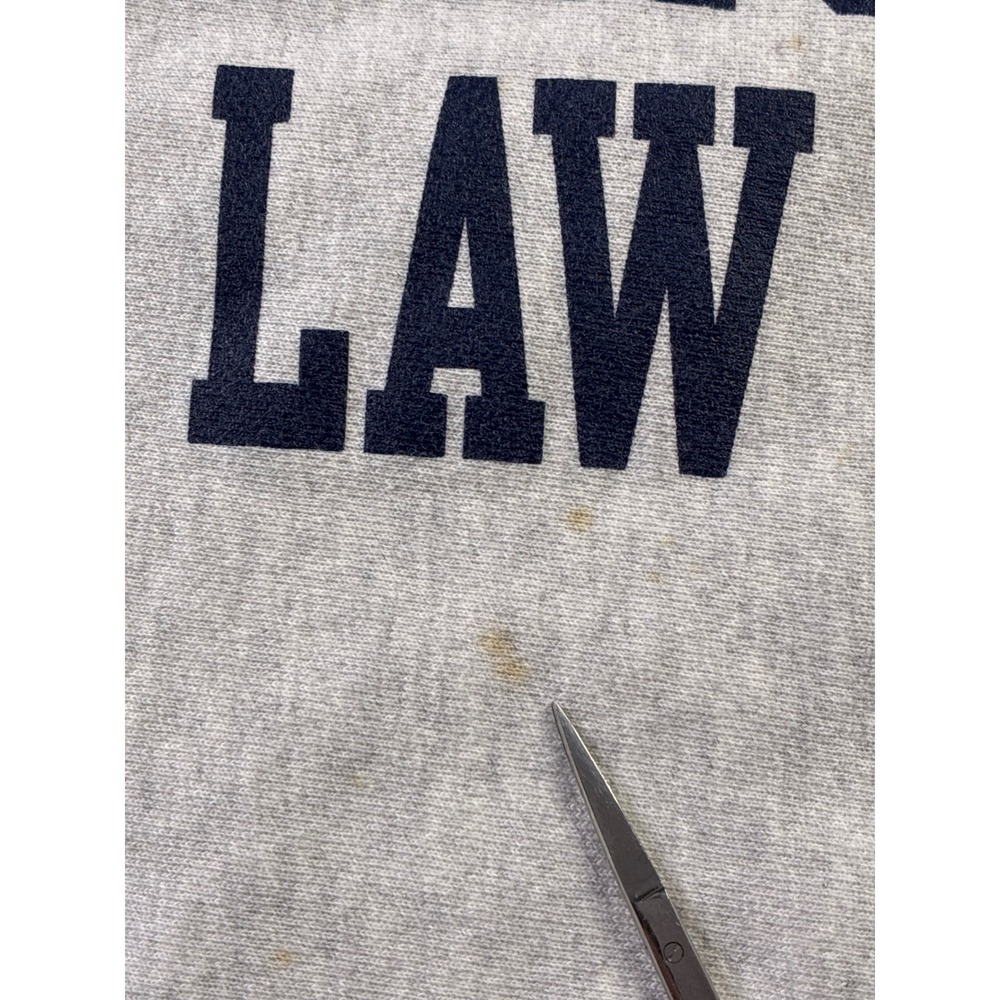 Georgetown University Law School Champion Reverse Weave Sweatshirt Gray Mens S - Picture 4 of 14